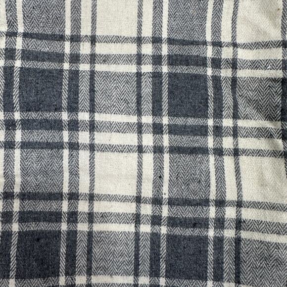 Holiday Home Christmas Farmhouse Stocking Set of 4 Gray Plaid White Sherpa Cuff - Picture 3 of 6